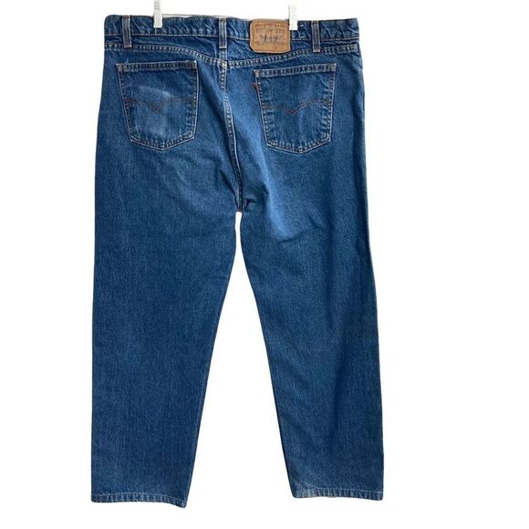 VINTAGE LEVI’S,Men’s Orange Tag, 42/32, hand measures 38X27.5, Blue, Rise 13”, - Picture 2 of 14